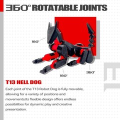 T13 3D Action Figure Set Assembly Completed,Dummy Robot Titan 13 Action Figur…