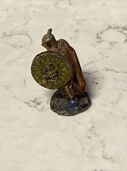 Vintage Metal Miniature Figurines Dungeons & Dragons Tabletop Lot of 5 w/ Dragon