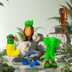 6PCS Italian Brainrot Action Figures, Tralalero Tralala Toy Set Collectibles