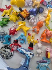 Pokemon Mini Figures Mixed Lot of 56 Miniature Toys PK China 2 Pokeballs