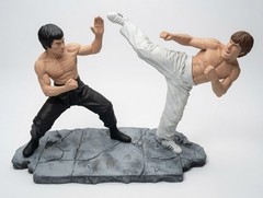 Custom Made Chuck Norris vs Bruce Lee Figurine – 8 inches tall