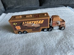Disney Pixar Cars Rare Chester Whipplefilter Hauler Semi Truck Trailer