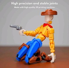Cowboy T13 Action Figure｜Assembly Completed｜ 3D Printed Dummy 13 for Collectors｜