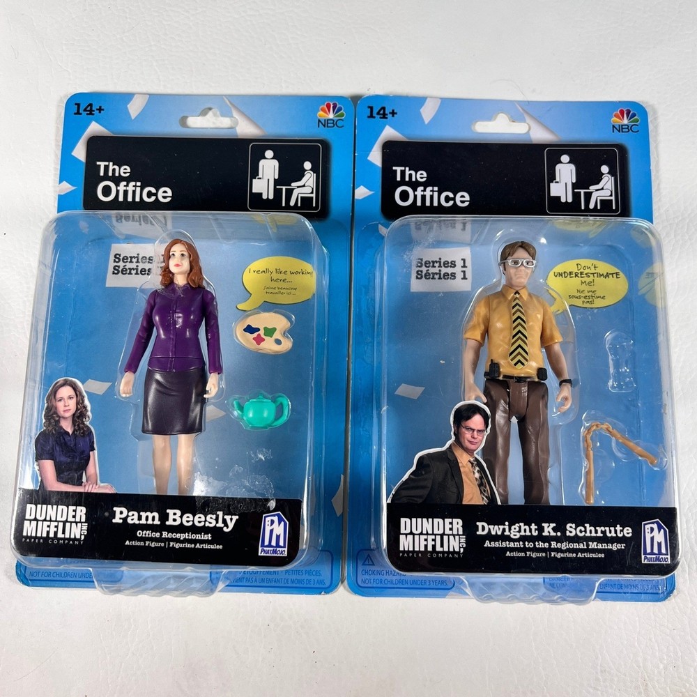 PhatMojo The Office Action Figures Dwight Pam Series 1 NBC Dolls Dunder Mifflin
