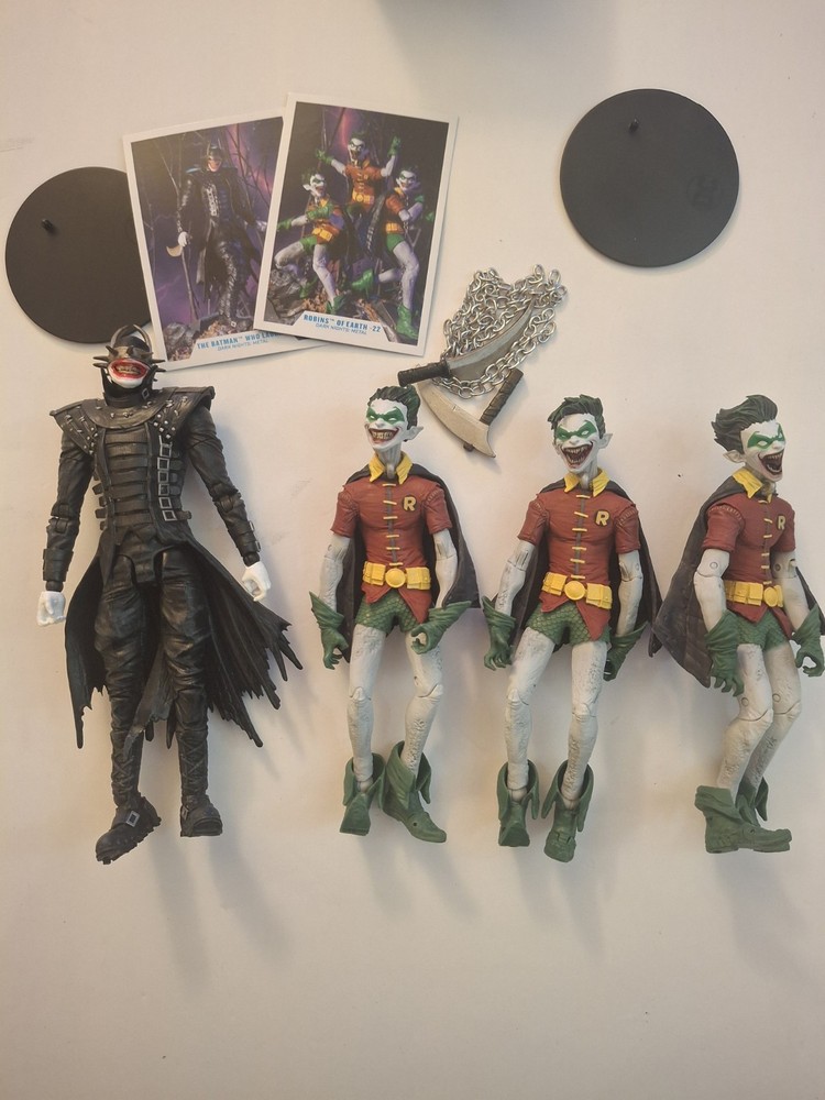 McFarlane Toys DC Batman who Laughs & 3 Robins Of Earth-22 Complete