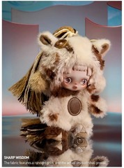POP MART Have A Good Run Series Skullpanda Wisdom Plush Pendant NEW in Open Box