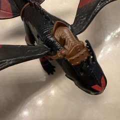 DreamWorks How To Train Your Dragon 11” Action Figure Collectible,Red/Black Wing