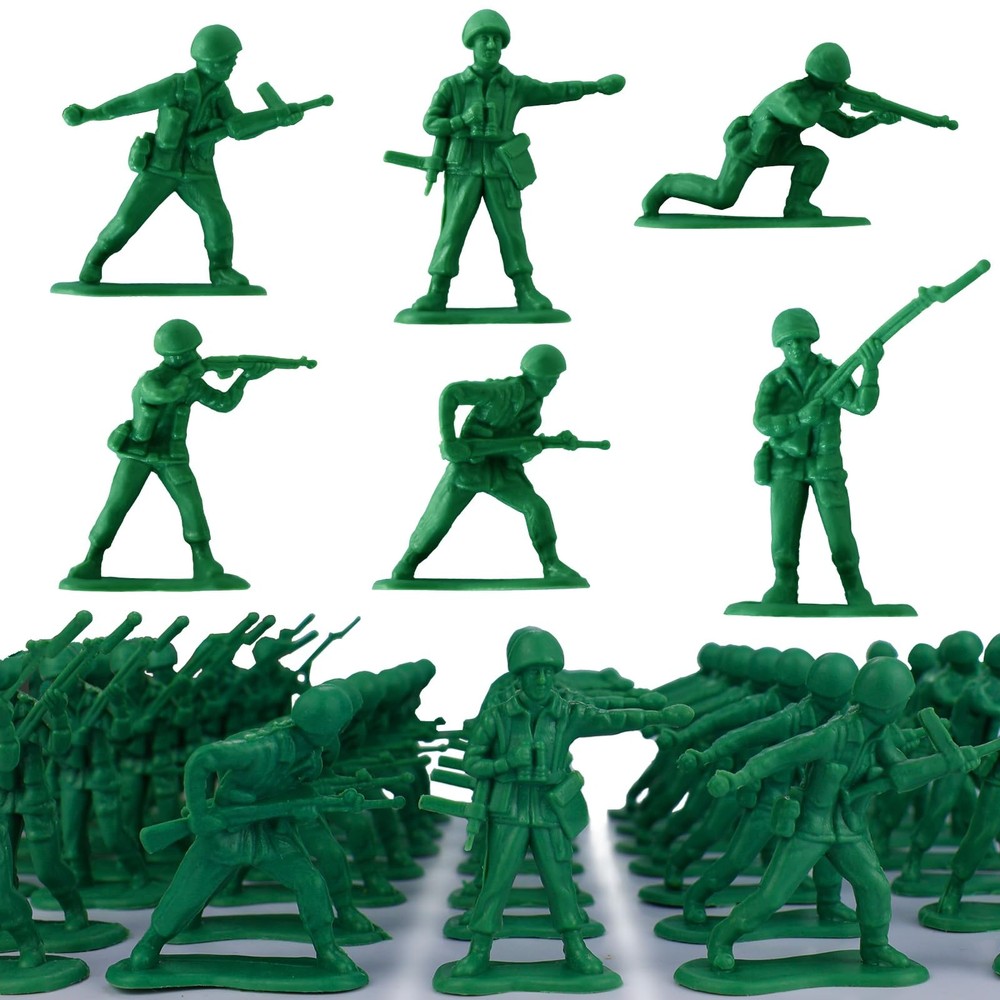 HAPTIME Toys for Boys, Toy Soldiers Set (50 pcs ) , Green Army Men Action Fig…