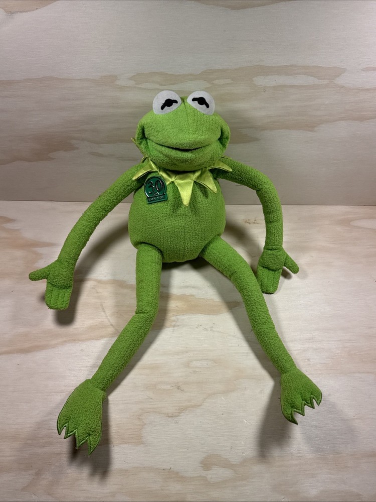 Vintage 1999 Magic Talking Kermit The Frog Sesame Street 30th Anniversary Talks