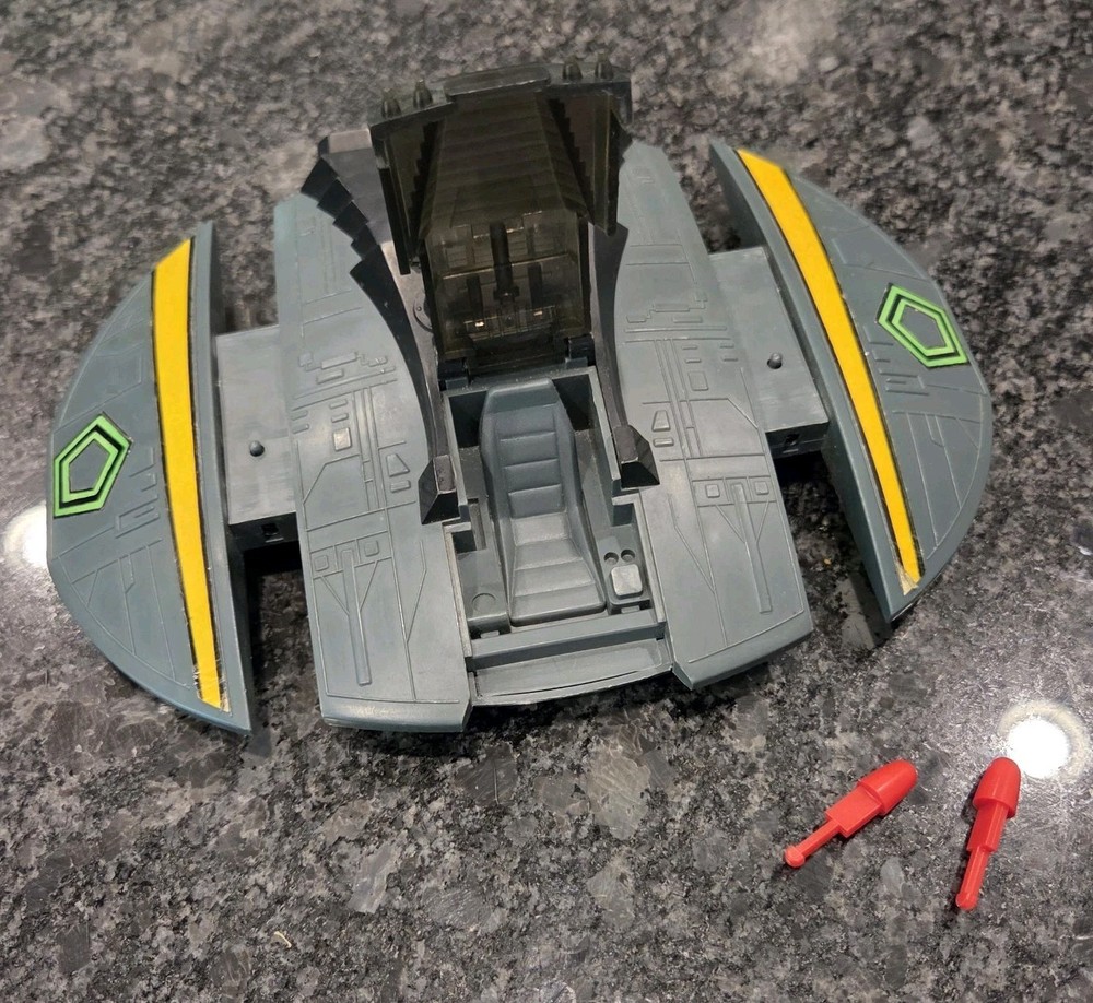 Cylon Raider FIRING Battlestar Galactica 1978 Mattel Vehicle No Pilot