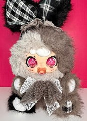 Zaza BB 800% Bexin Workshop Misty Pear Grey Bunny Plush Blind Box New