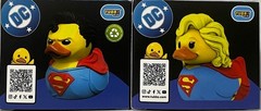 Set of 2 Superman & Supergirl Mini Tubbz Cosplay Duck DC Comics DC Universe NIB