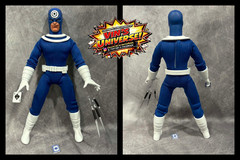 Custom 8″ Mego Daredevil foe Bullseye Action Figure Boxed