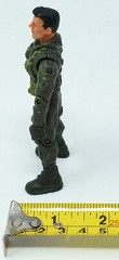 Lanard Elite Corps 2003 Alex Brody 4″ Articulated Figure black hair grey / green