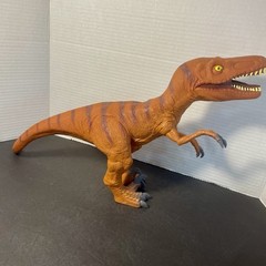 Toys R Us Velociraptor Dinosaur 18” Figure Soft Plastic Rubber 2014