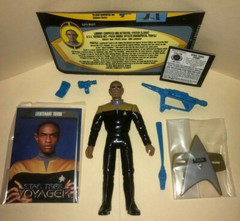 Star Trek Voyager Tuvok figure black vulcan alien janeway crew Tim Russ toy