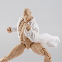 1/12 White Lab Coat for 7″ STRONG figure Doctor Nota Mezco McFarlane WWE ❶USA❶