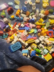 Huge Lot Of Small Eraser Like Figures