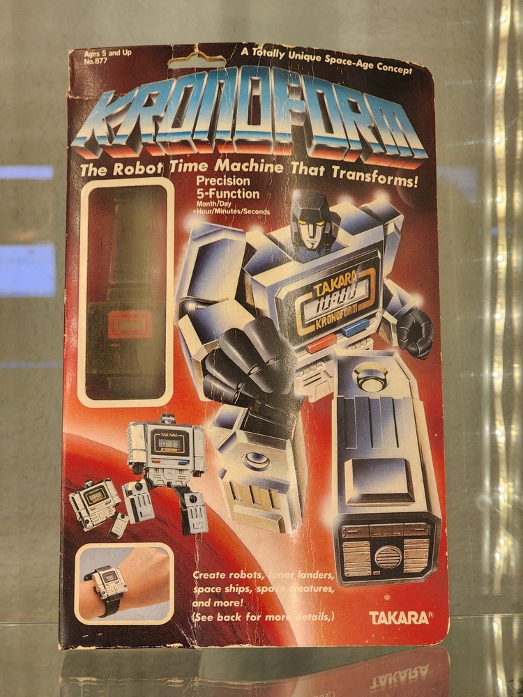 Takara Kronoform transformer robot watch MOSC