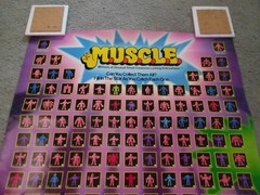 Original 1985 M.U.S.C.L.E. Muscle Men Poster – Vintage Mattel Figure List 23×35