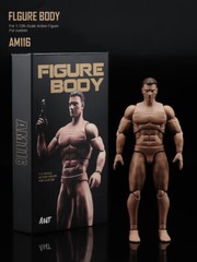 In STOCK 1:12 Flexible Male Joint Suntan Figure Body Head Doll Model Action Toy