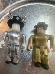 R0BL0X Toys Lot Of 2 Robloxian Action Figures Only No Codes Gold & Silver