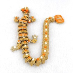 3D Printed Articulated Pumpkin Spice Cookie Dragon – Cozy Fall Decor