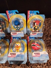 JAKKS SONIC THE HEDGEHOG LOT METAL TAILS MIGHTY BURROBOT RAY EGGMAN CHOPPER NEW
