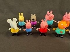LARGE PEPPA PIG TOY ACTION FIGURES LOT MIXED BUNDLE JAZWARES
