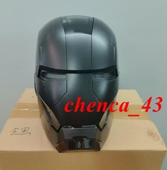 US!!! AUTOKING Iron Man MK5 1:1 Helmet Wearable Voice-control Black Mask Cosplay