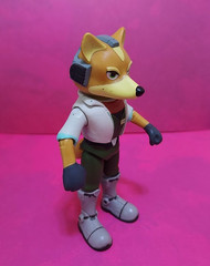 Jakks Pacific Starfox Fox McCloud 4″ Action Figure 2015 World of Nintendo