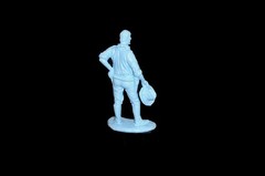 Horse Soldier The Duke Cavalry Custer 54mm light blue toy soldiers Marx playset