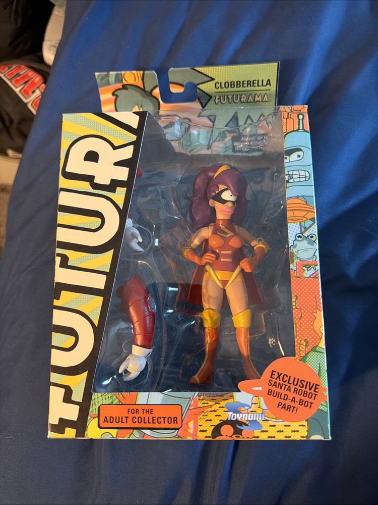 Futurama Toynami Figure Clobberella Leela Complete Santa Robot Build A Bot BAF