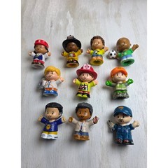 Fisher Price Little People Figures Lot 10 Community Heroes Firefighter Mechanic
