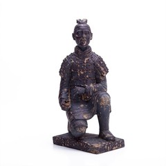 Antique Reproduction Qin Dynasty Terra cotta Warrior Collectible Statuette Me…