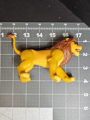 The Lion King Fighting Action Adult SIMBA Vintage 1994 Disney Toy Figure Battle