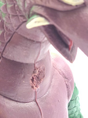 Vintage 9” Godzilla Kajiu GIGAN Dragon Motu Ko HONG KONG Figure RARE KO Read