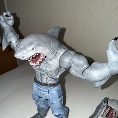 DC Multiverse King Shark Build A Figure BAF CNC 100% Complete with Hammerhead 9″