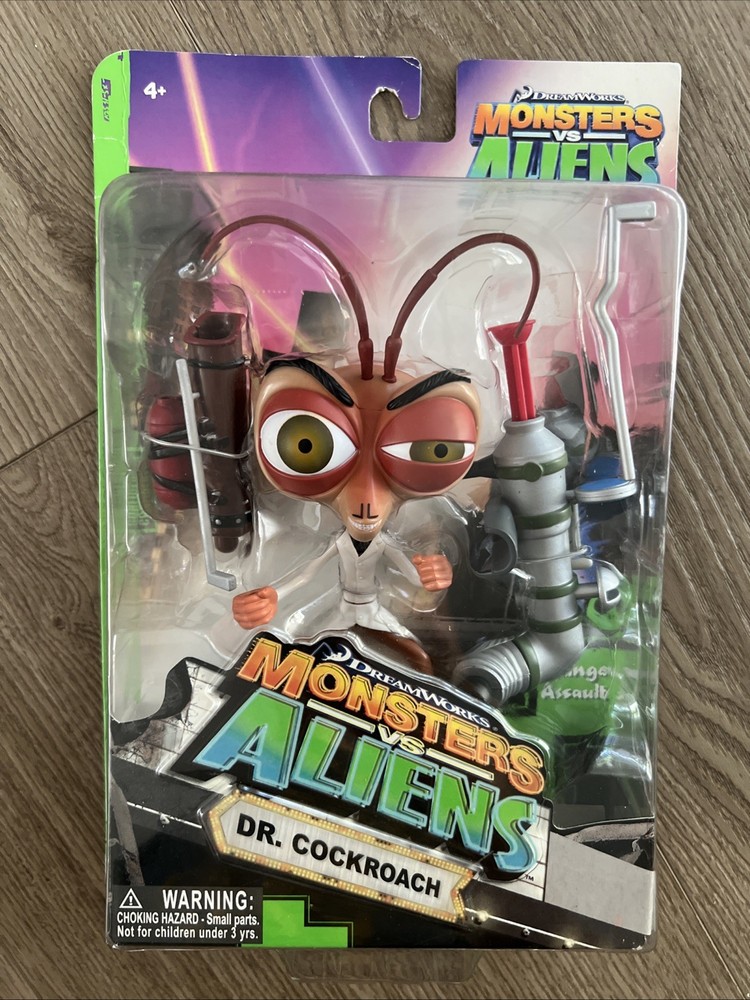 Monsters Vs Aliens Dr. Cockroach Action Figure Toy Quest 2009 Dreamworks