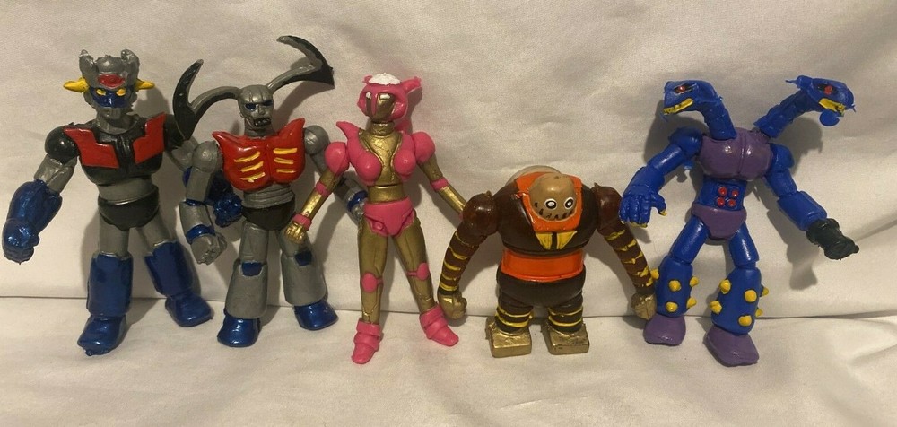 Mazinger Z 5″ Figure Set Mexican Edition Vintage Style 5 PCS Anime Lot