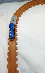 Train Tracks Blue Train Engine 4501 and Wheels Magnetic Ends Acrylic M12013