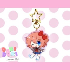 Doki Doki Literature Club Monika Sayori Yuri Acrylic Model Keychain Pendant Toys
