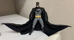 Custom Batman Wired Drape Leather Cape Only Dc Multiverse mcfarlane NOT FIGURE