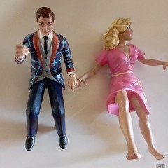 H.G. Wells’ George time traveler and Morlock For Time Machine 1/18 scale