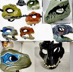 Jurassic World Blue Dinosaur Mask Velociraptor Raptor – Multiple Choices Avail.