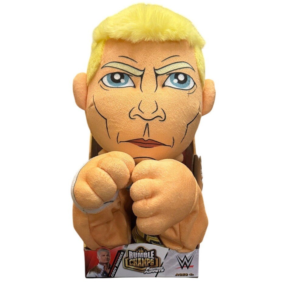 WWE Rumble Champs Cody Rhodes Fighting Puppet Plush Sound Effects Toy Monster