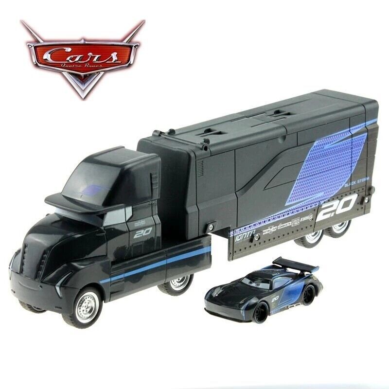 2-Pack Disney Pixar Cars Jackson Storm Mack & Hauler Truck Diecast 1:55 Toys Car