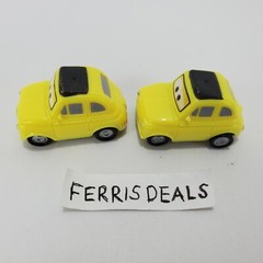 Disney Cars Cruz Ramirez and Raul Caroule 1:43 Die Cast Luigi small plastic Lot