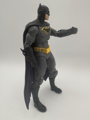 DC Batman Action Figure 7 in Plastic Gray/Black/Yellow Adjustable w/ Cape