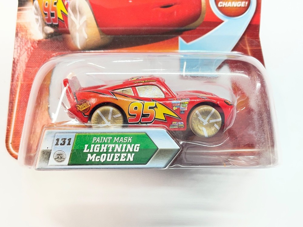 DISNEY PIXAR CARS LOOK MY EYES CHANGE! CHASE PAINT MASK LIGHTNING McQUEEN #131